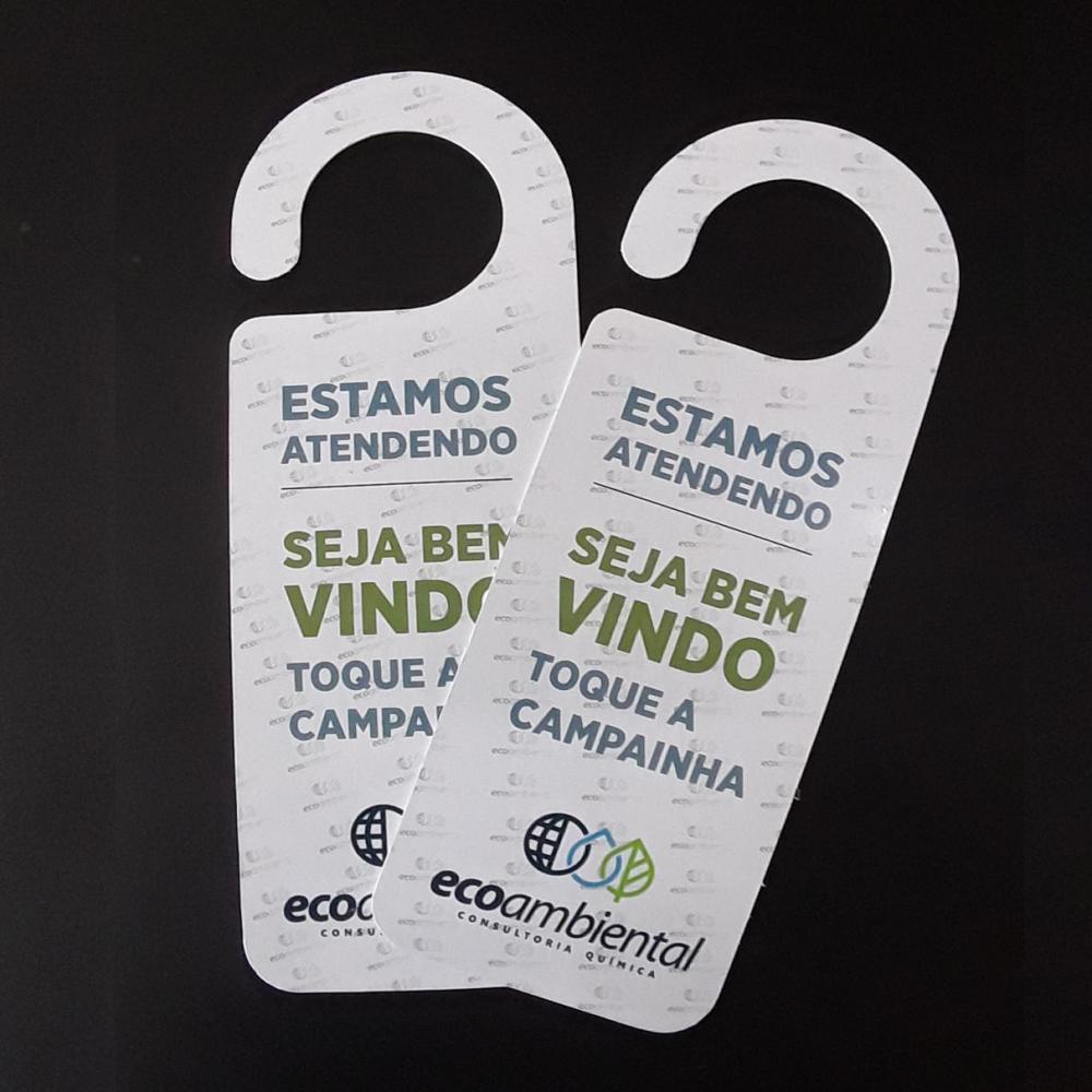 Aviso De Porta Personalizado Apenas Frente