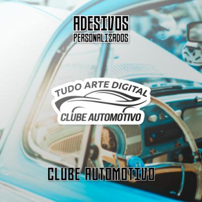 Adesivo Personalizado Clube Automotivo 100 Unidades