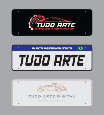 Kit Placa Automotiva Personalizada 2Un