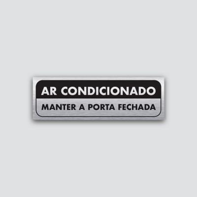 Placa Ar Condicionado 200X65Mm