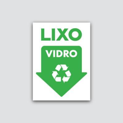 Placa Lixo Vidro 140X190Mm